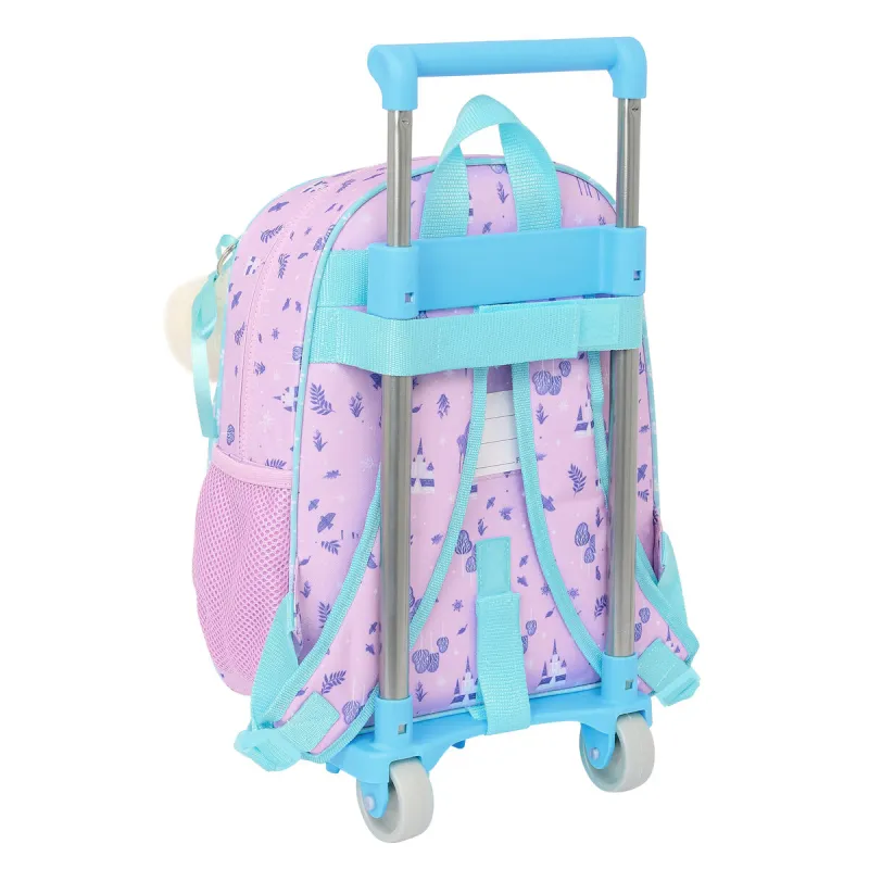Ratastega koolikott Frozen Cool days Lilla Taevasinine 28 x 34 x 10 cm